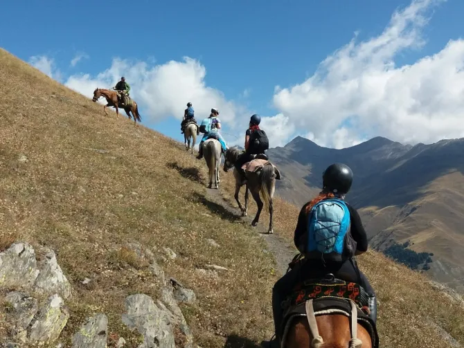 Turas žirgais Tušetijoje, Sakartvele