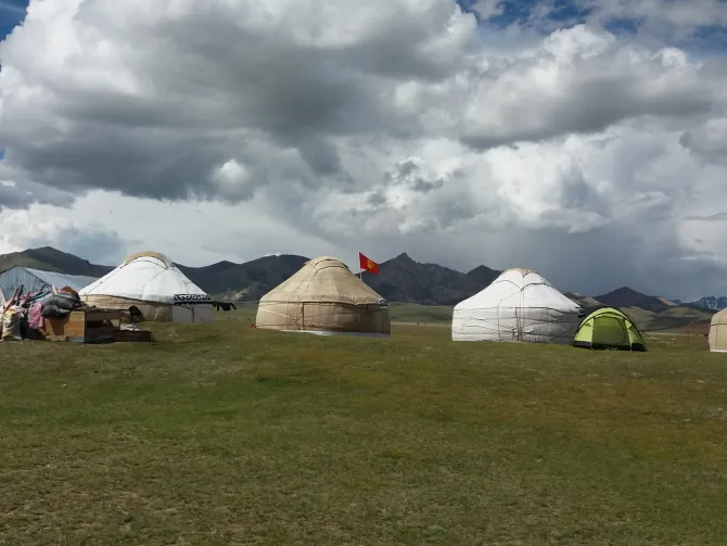 Dviejų pėrejų žygis žirgais Kirgizijoje, Ten Šanio kalnuose