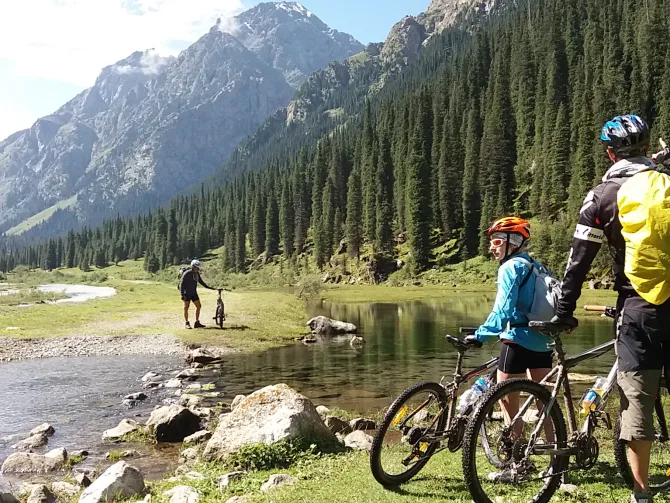 MTB dviračių turas Kirgizijoje, Tian Šanio kalnuose
